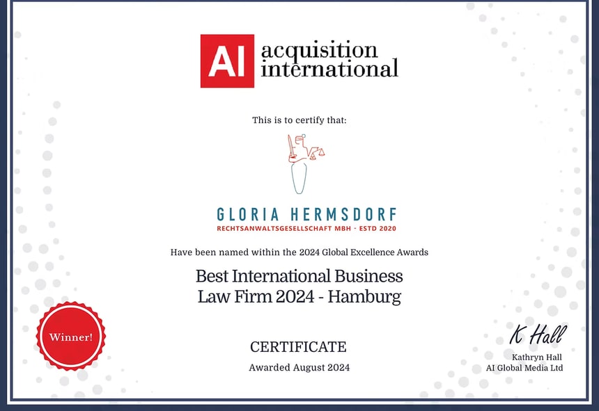 Best International Business Law Firm — Hamburg